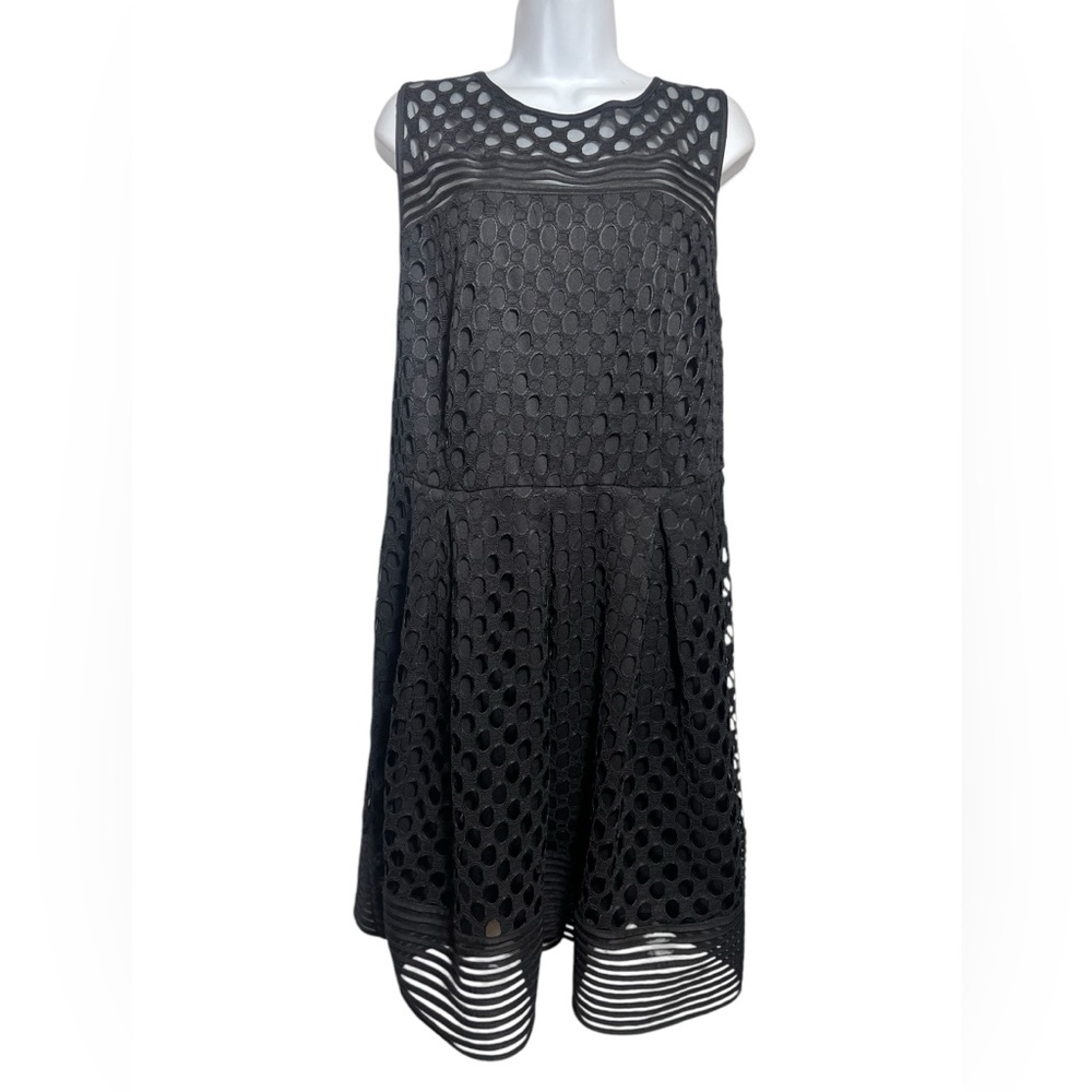 Lane‎ Bryant dress size 20 stunning black cut out sleeveless dress PERFECT 🖤